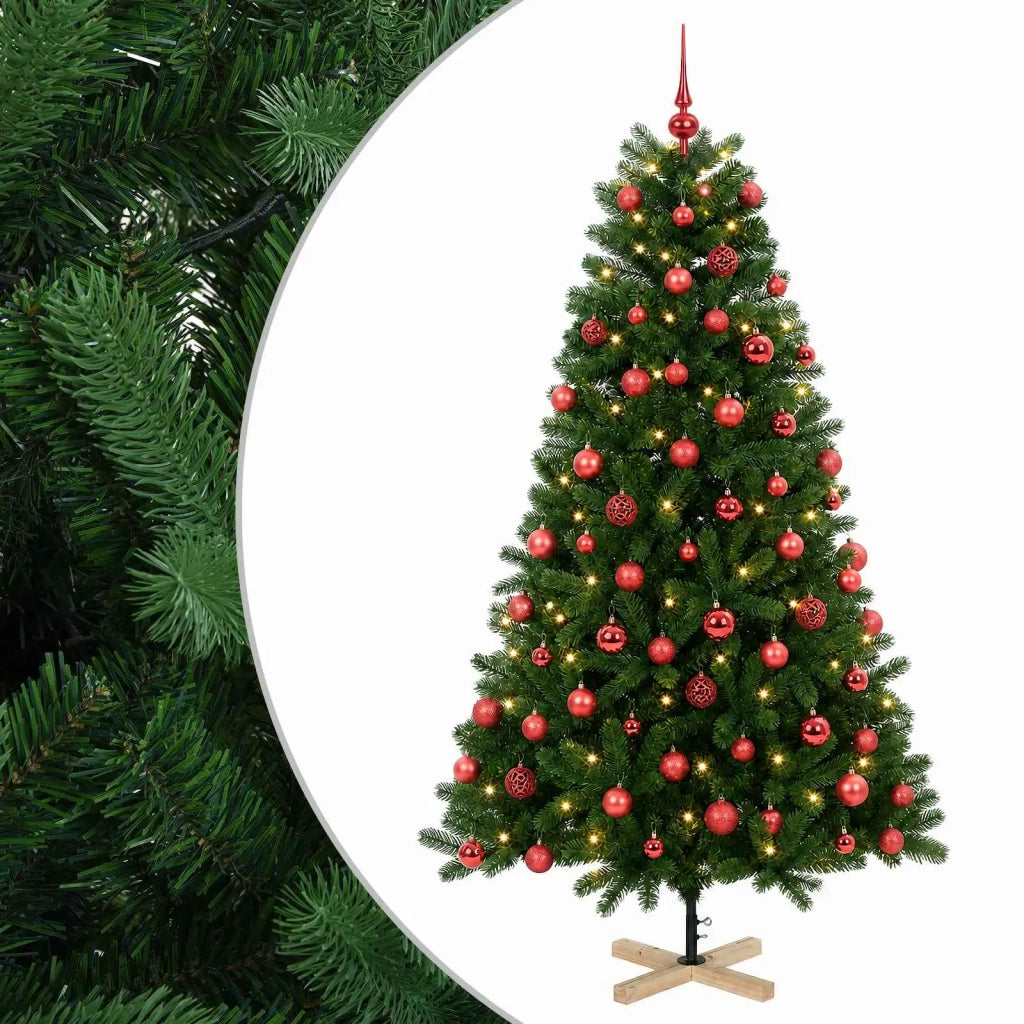 Albero di Natale artificiale con palline 240 cm 300 LED 3461409