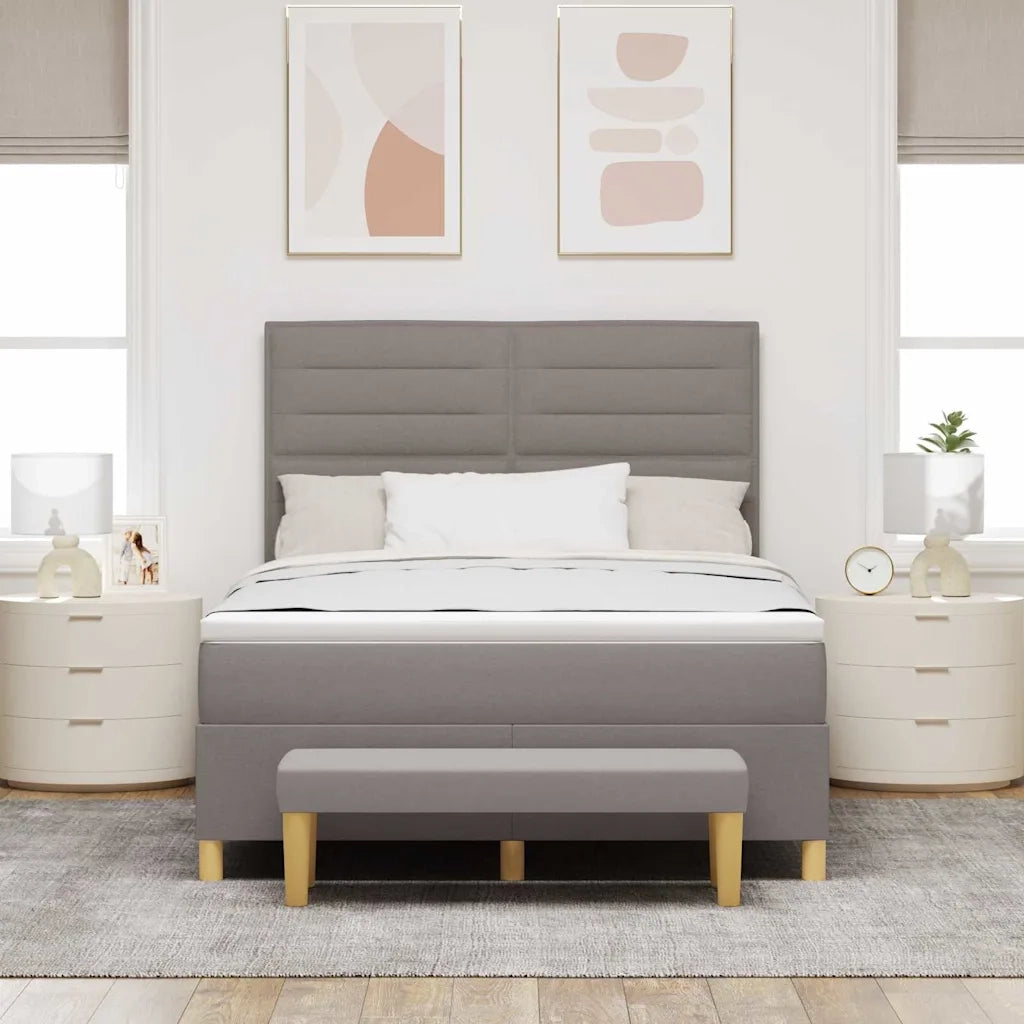 Letto a molle con materasso Talpa 140 x 200 cm Tessuto