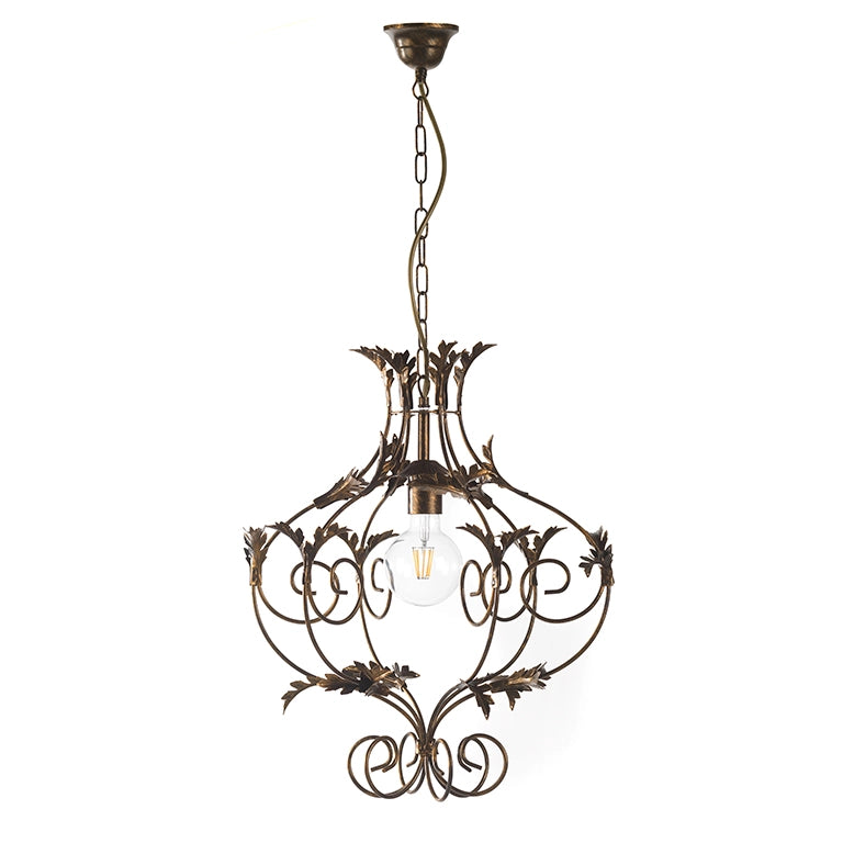 Lampadario Contessa bronzo