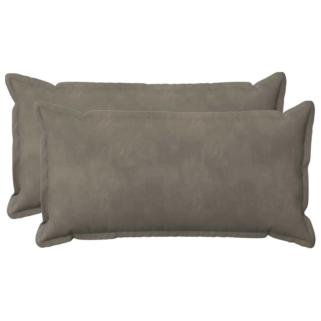 Cuscino con cuscino HOUTEN 2 pz Grigio Chiaro Velluto 933853