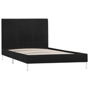 Giroletto senza Materasso Nero 90x200 cm in Tessuto 280941