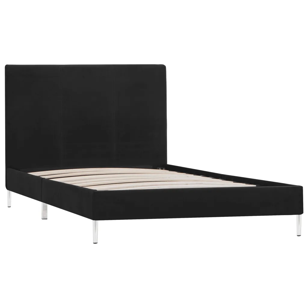 Giroletto senza Materasso Nero 90x200 cm in Tessuto 280941