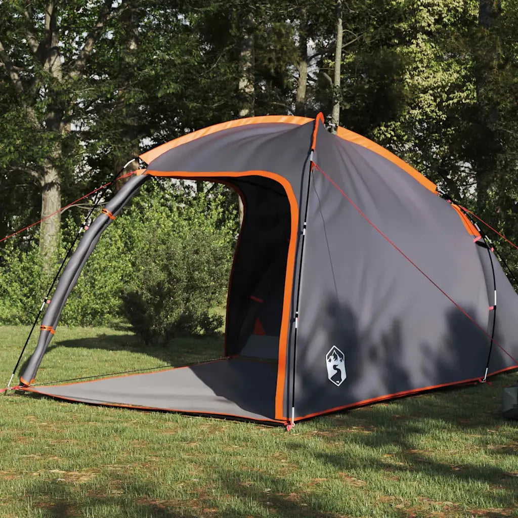 Tenda CapannaTenda da campeggio Grigio e arancione 370 x 230 x 185 cm taffet¨¤