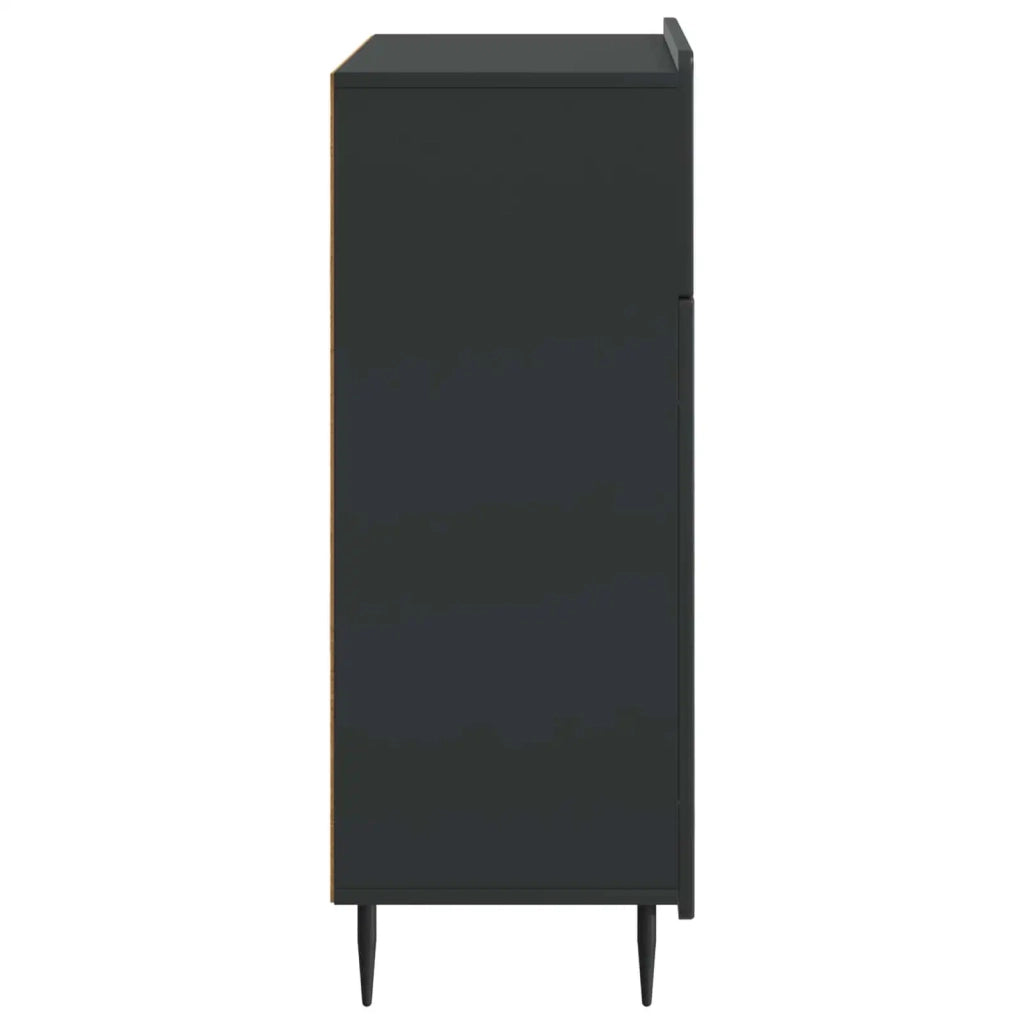 Credenza Nero 66 x 34,5 x 92 cm Legno ingegnerizzato