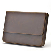 Etui per 12 matite, borsa portatile di pelle vera, stile laccio.