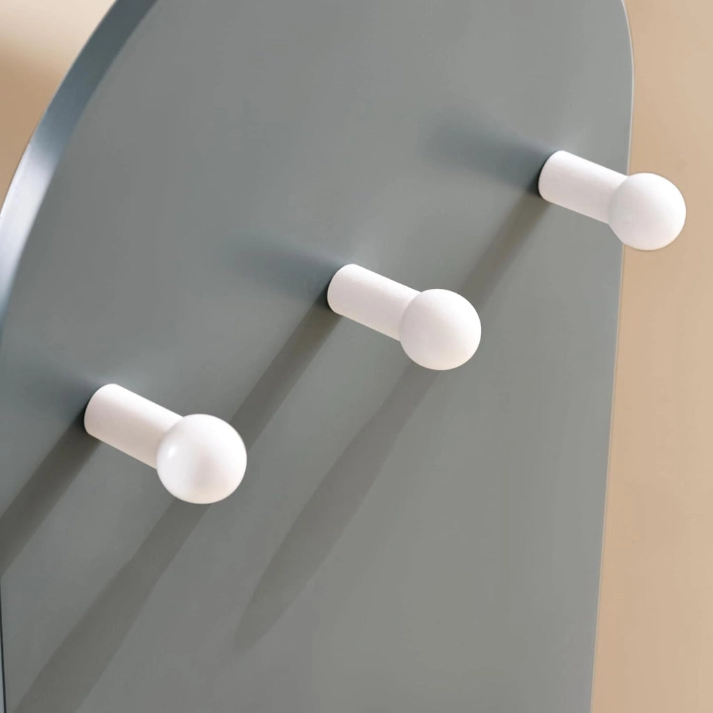 Armadio Cameretta Armadio Bambini con 3 Scomparti, Contenitore Tessuto e 3 Ganci Laterali Guardaroba con Appendiabiti per Bambini Grigio 97x35x108 KMB40-HG
