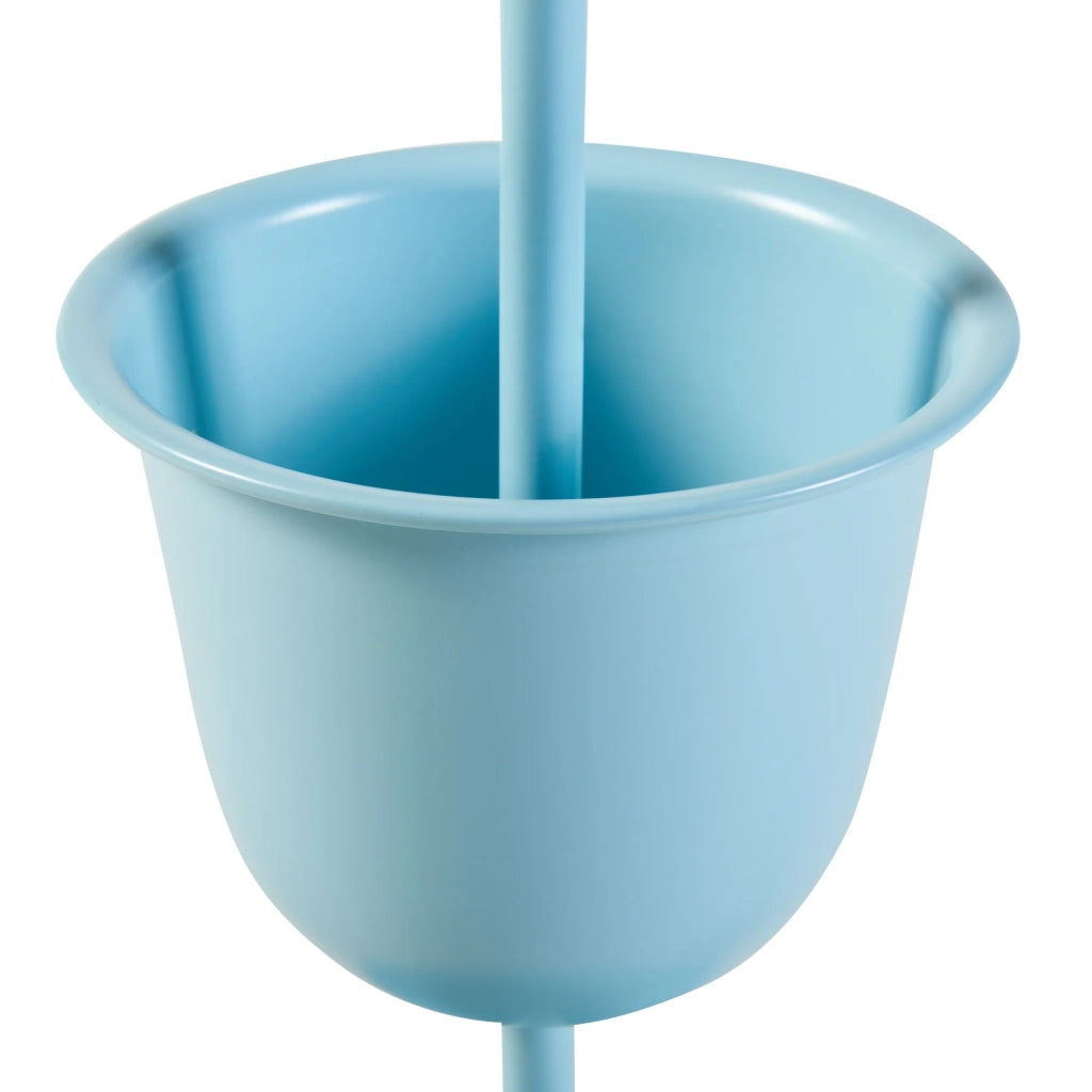 Portavasi da esterno 77 x 26 cm 2 vasi azzurri 03_0010326