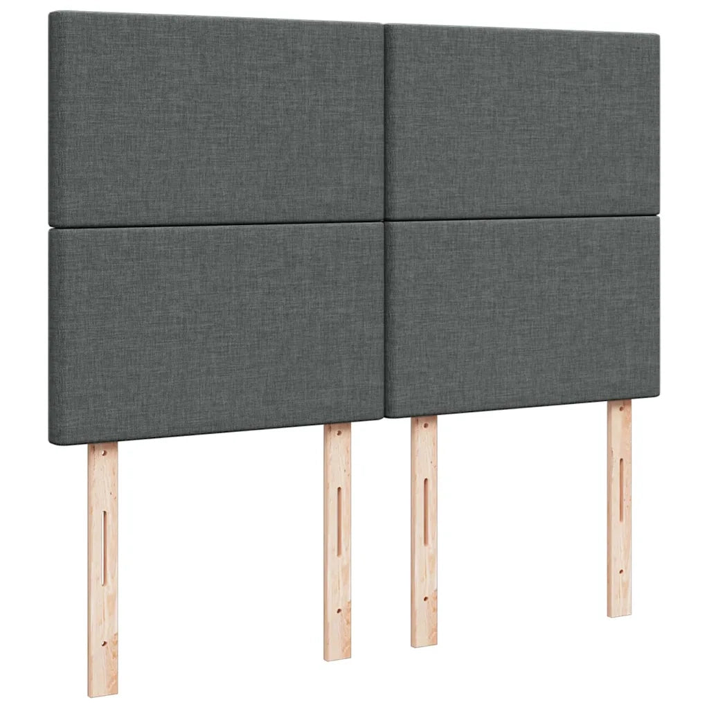 vidaXL Struttura Letto Pouf con Materasso 140x200 cm in Tessuto