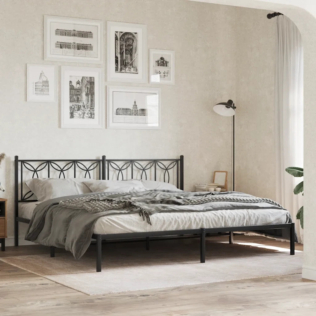 Testiera di Ricambio in Metallo Nero 193 cm 376165