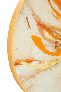 Orologio da Parete Toply 5x80x5 cm in Vetro MDF e Metallo Multicolor