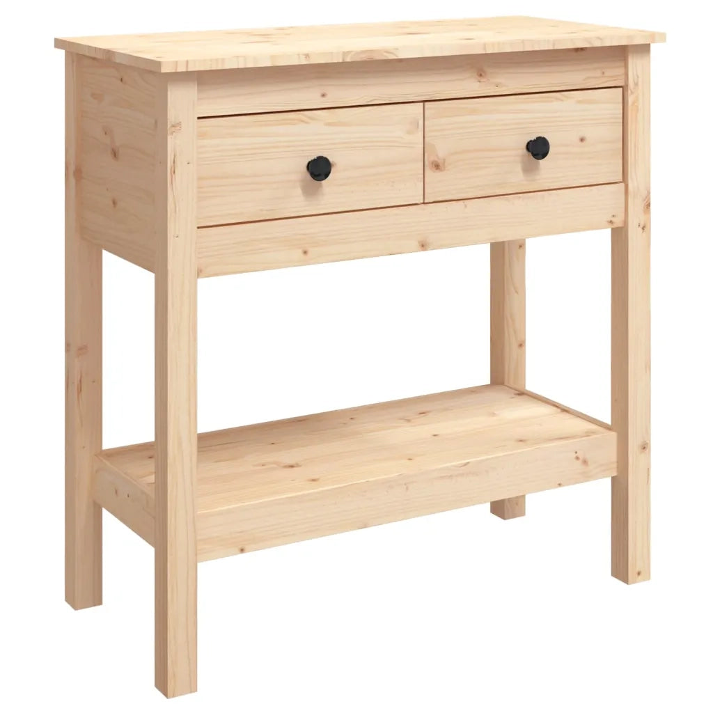 Tavolo Consolle | Tavolo d'Ingresso 75x35x75 cm in Legno Massello di Pino