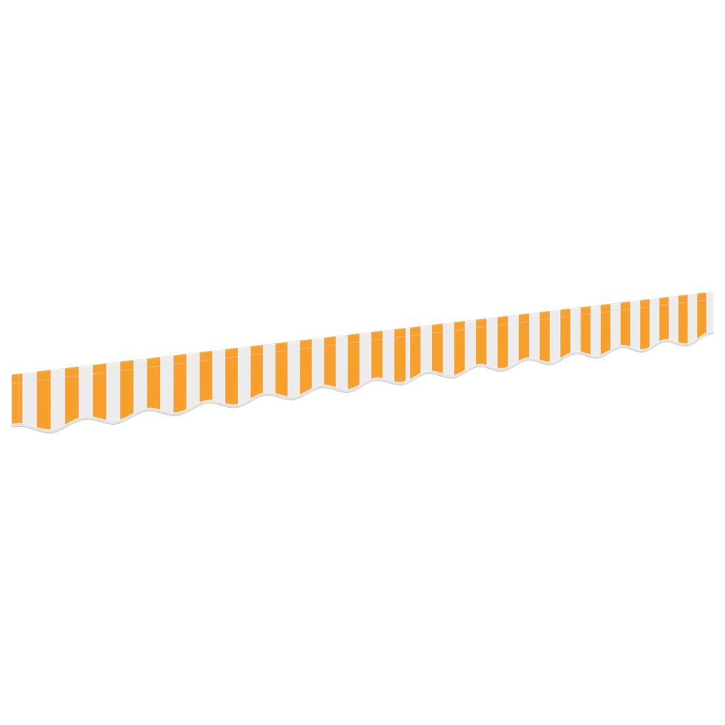Valance Tenda per telaio da 2.5 m Giallo e Bianco 2.3x0.2 m