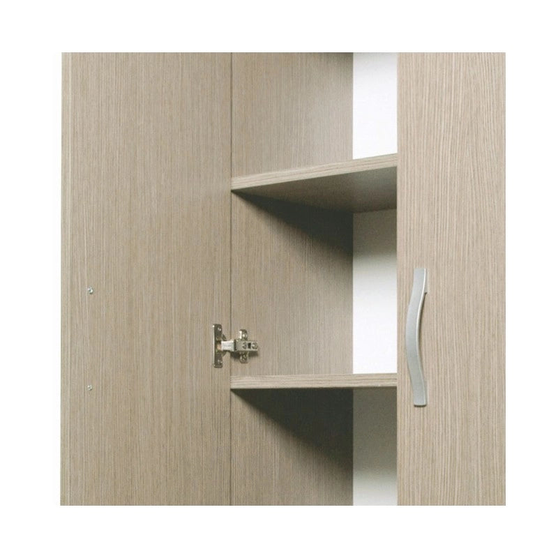 Armadio scarpiera multiuso Olmo in legno nobilitato 2 ante h130x71x38 cm