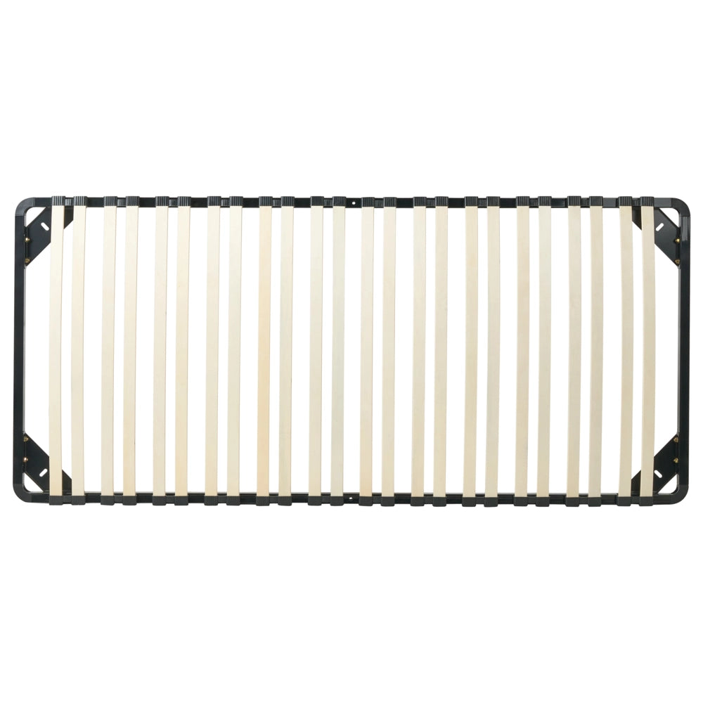 Base del letto singola dimensione 90 x 200 doghe in legno massello struttura in metallo