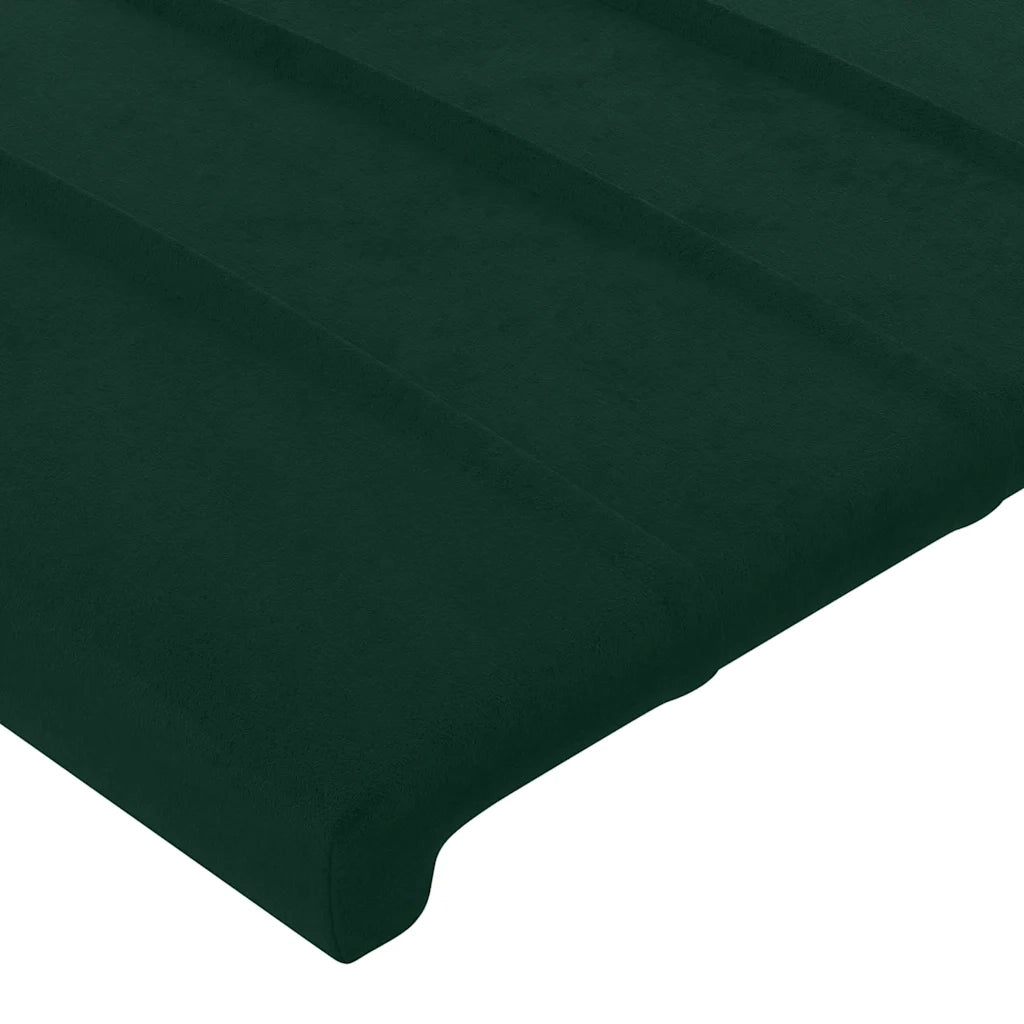 Testiera ad Orecchio Verde Scuro 147x23x118/128cm in Velluto 3118245