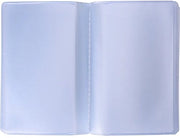 Porta carte in trasparente - 2 pezzi - 10 pagine/20 fette - materiale PVC - portatile - impermeabile - porta carte