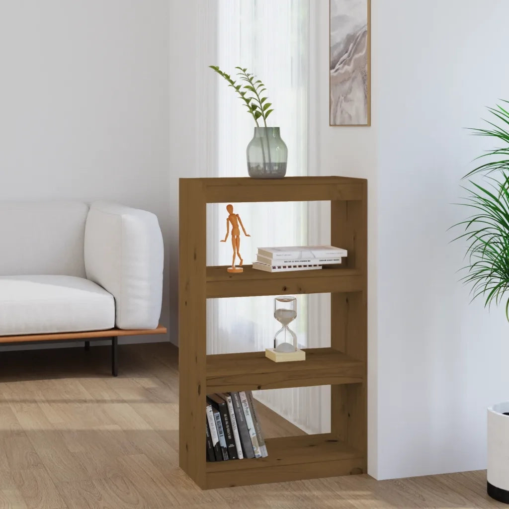 Libreria/Divisorio Ambra 60x30x103,5 cm Legno Massello di Pino 808166