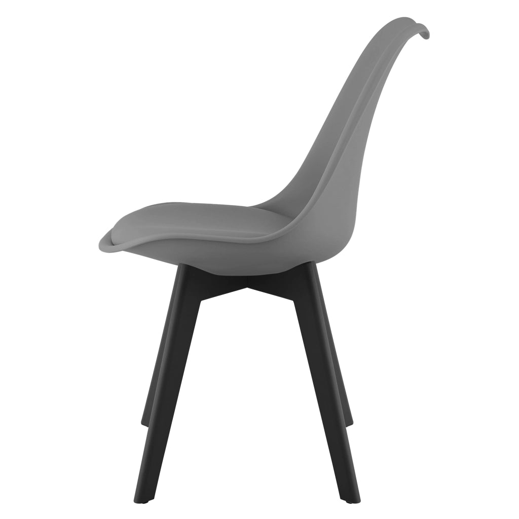 Sedia VALORA RIXK - Ergonomica Grafite con Gambe Nere x 1