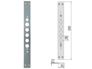 CONTROPIASTRA PER SERRATURE PORTE BLINDATE SERIE 15515 06221 11  mm.350 (06221110)    CISA