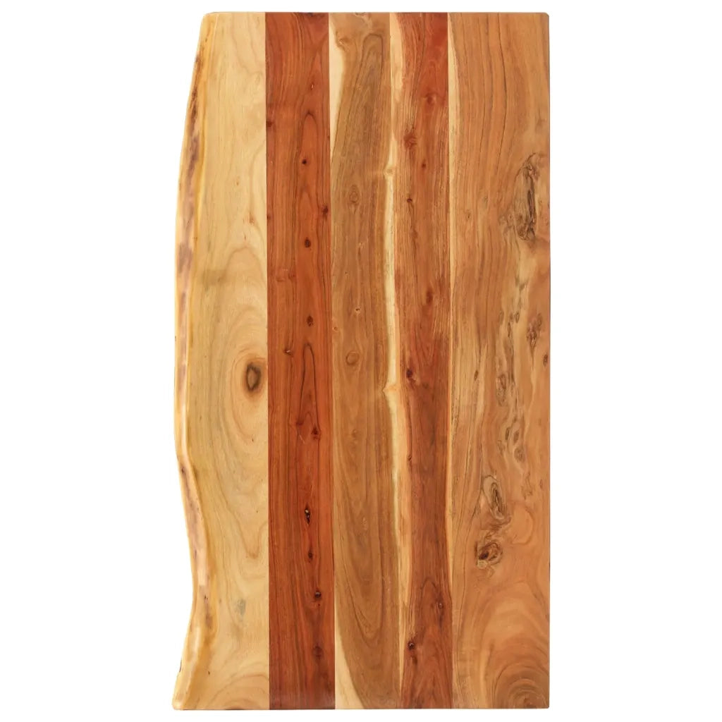 Piano per VanitÃ  Bagno in Massello di Acacia 100x52x2,5 cmcod mxl 126324