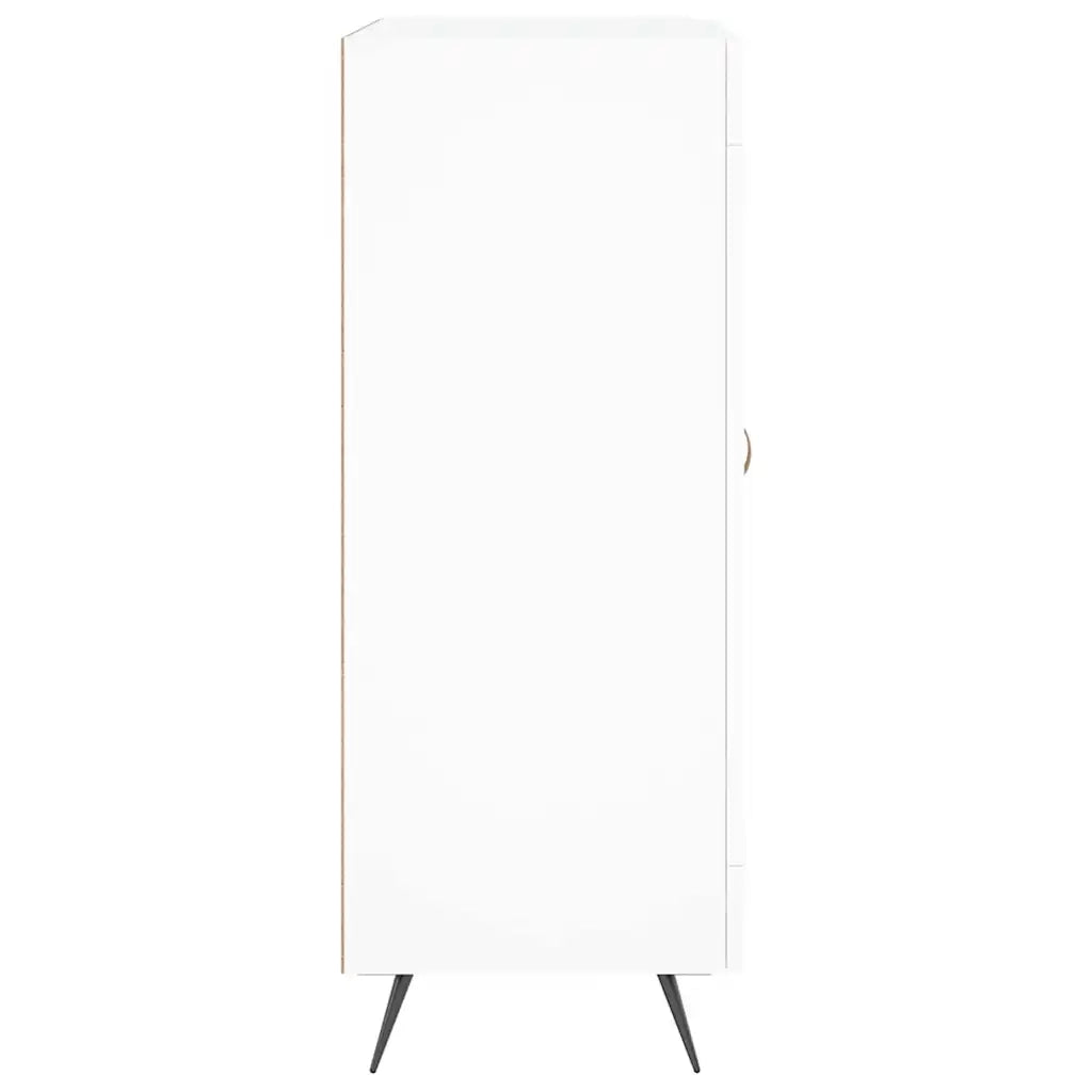 Credenza-Buffet-Armadio da cucina Bianca 69,5x34x90 cm in Legno Multistrato 504162
