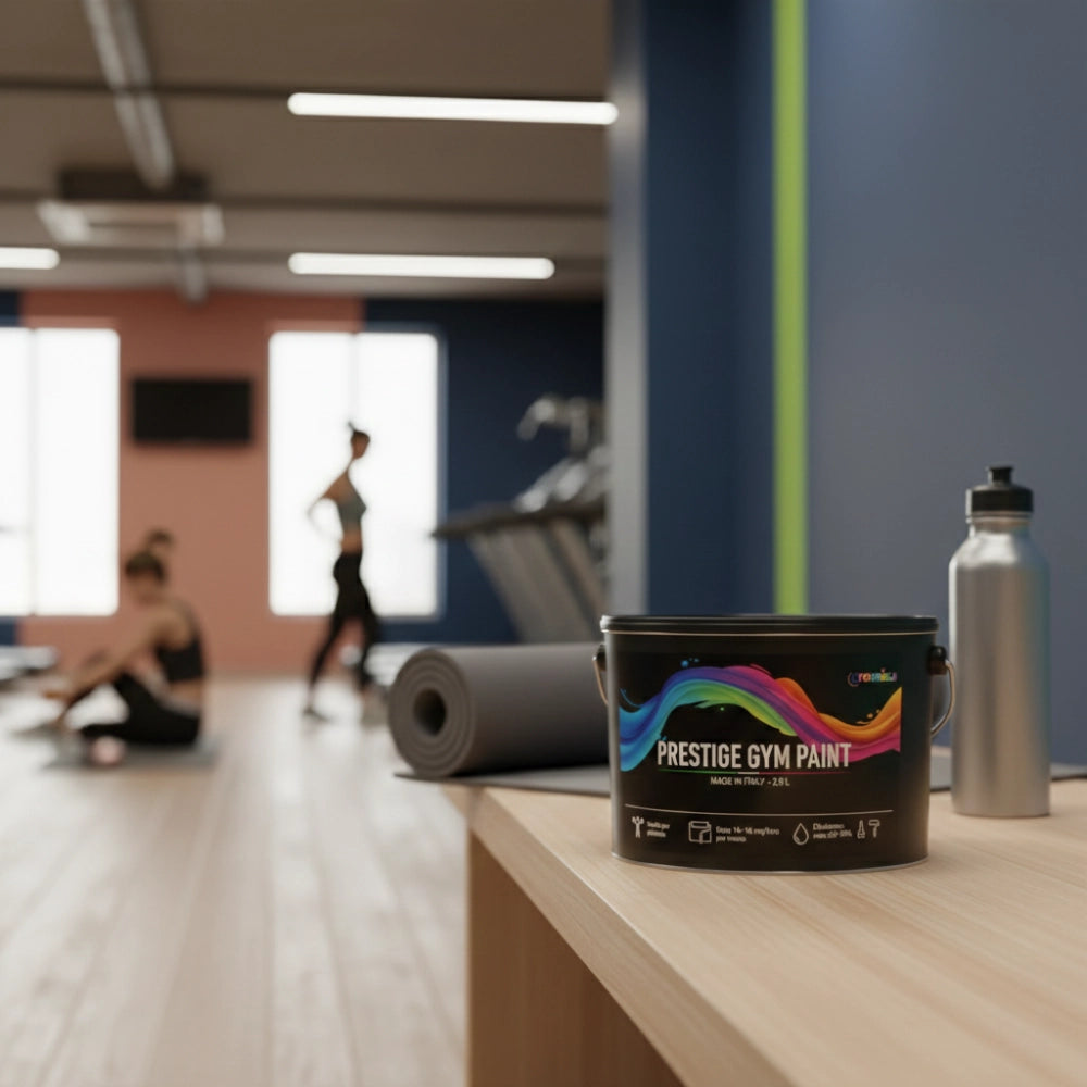 Pittura murale prestige gym paint blu profondo per palestre *** formato 0,750 lt, confezione 1