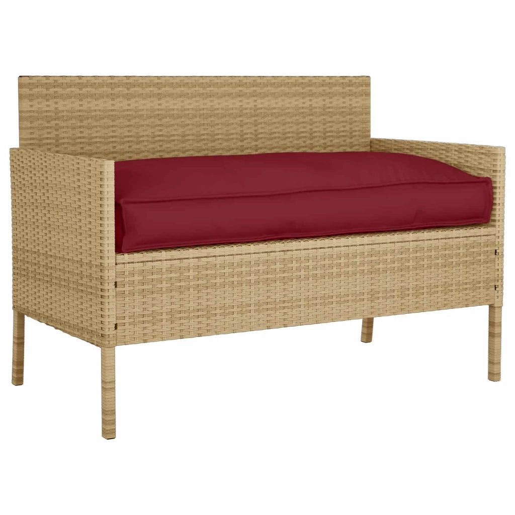 Cuscino Rosso Vino 120 x 60 x 12 cm Tessuto Oxford 42001564
