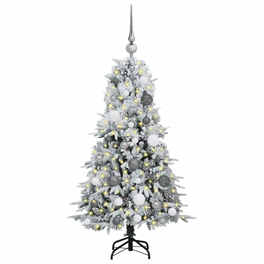 Albero di Natale Artificiale con Rami Pieghevoli Bianco 120 cm 3397457