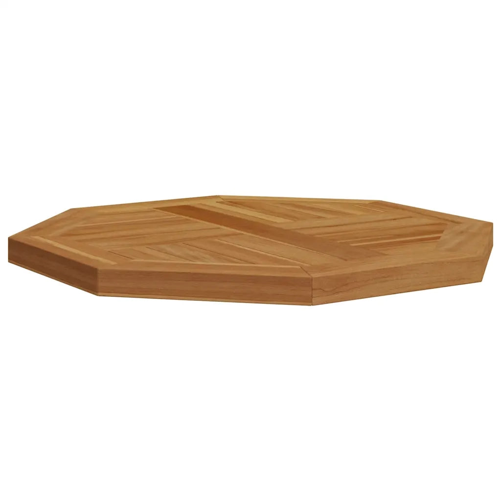 Dessus de table 50x50x2,5 cm octogonal bois de teck massif