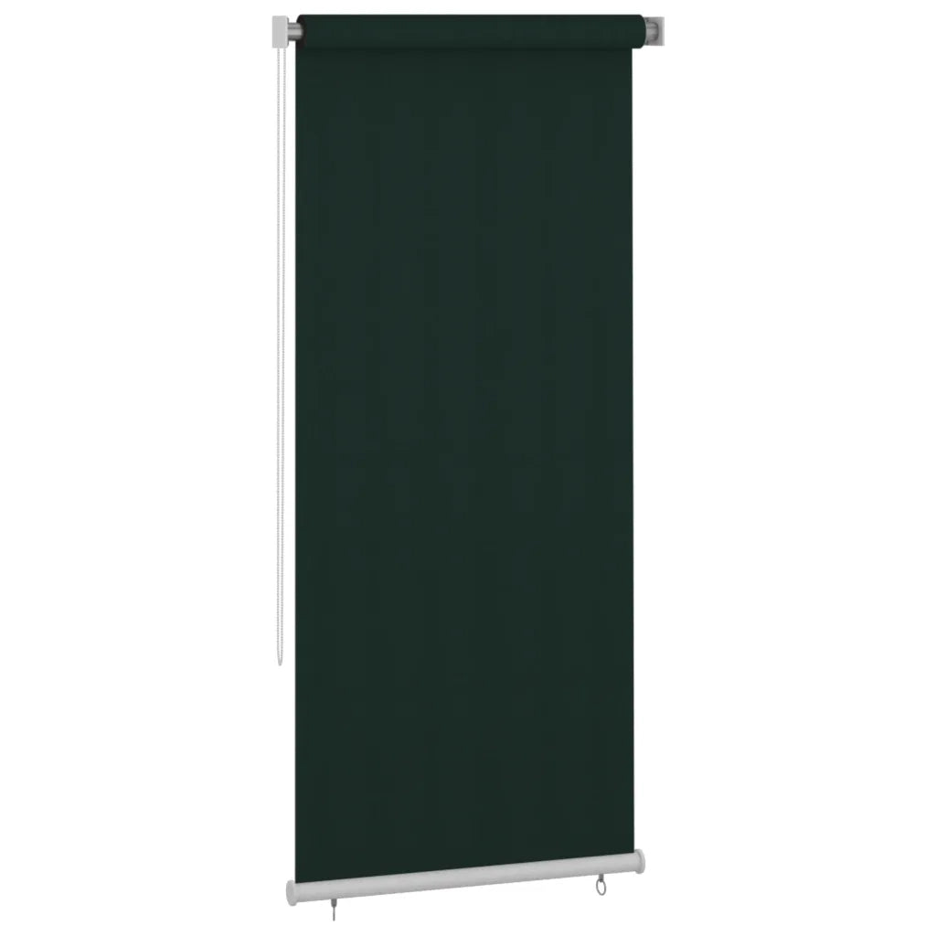 Tenda a Rullo per Esterni 100x230 cm Verde Scuro HDPE 312824