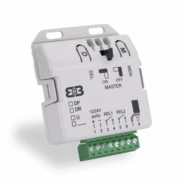 RICEVITORE ROLLING CODE 240 UTENTI + BOX INTERNO 1CH B&B DR F03-BB-RX1-433-DR240