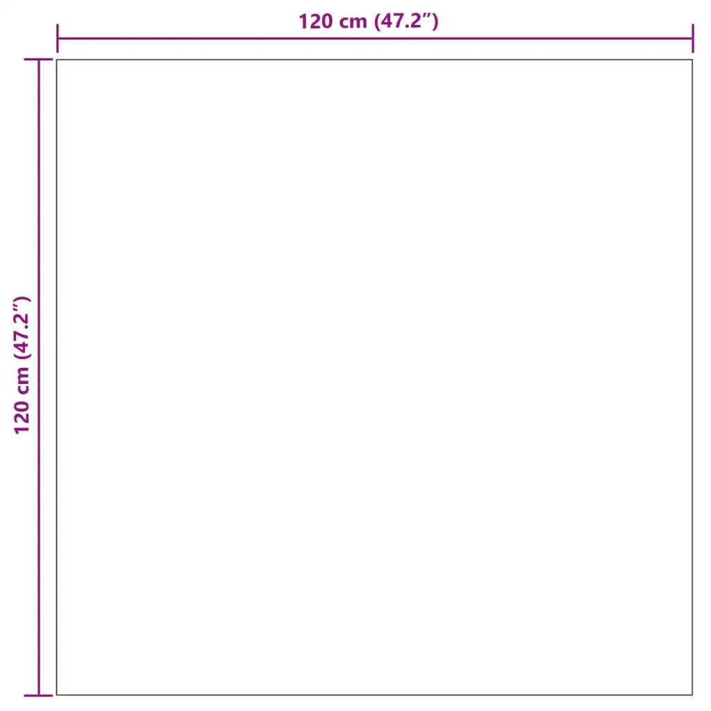 Tappeti per area Quadrato LUGO Talpa 120 x 120 cm Poliestere 42022694