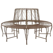 Panchina per Alberi 8-Numero di posti Ø 160 x 89 cm Acciaio 42029501