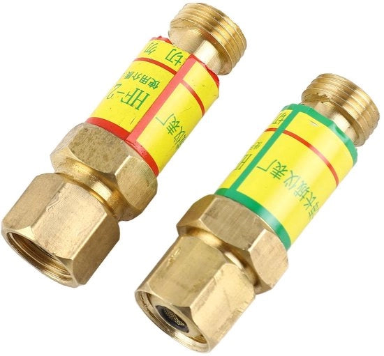 Terugslagklep 150mm - Terugslagventiel - Inox - Resistente alla corrosione - Facile da pulire - Per ossigeno/acetilene - Valvola di regolazione del gas