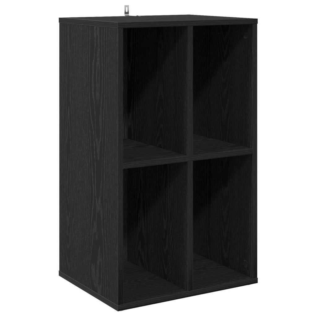 Mobile porta vinili Rovere Nero 44,5 x 36,5 x 74,5 cm 8012867