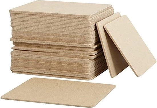 Sostegni per hobby in MDF - 50 pezzi - 10 cm - Sostegni per decorare/arricchire 50 pezzi