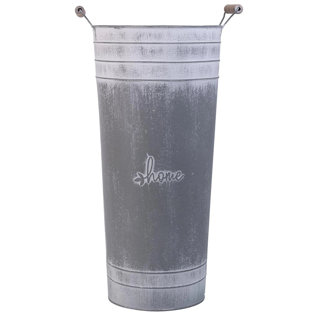Portaombrelli tondo in metallo grigio d23,5x50h b:18