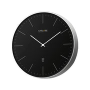 Orologio da parete no numbers black e silver d. 25cm rac1001