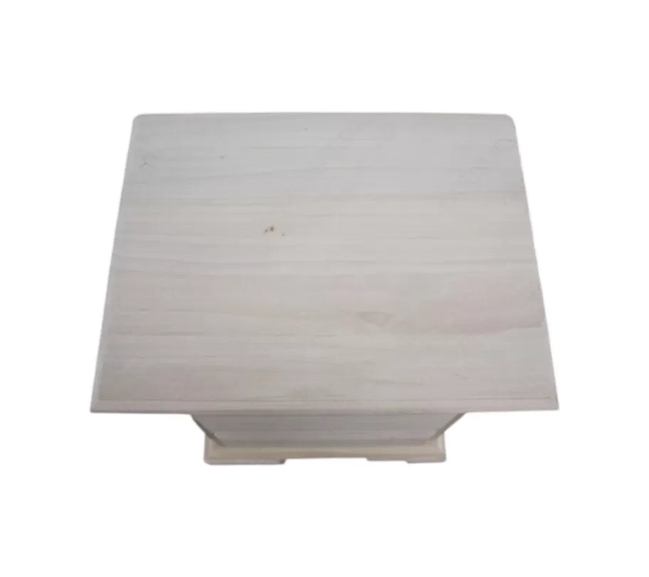 comodino classico 3 cassetti legno grezzo 50x38x65 (467) - Mobili 2G