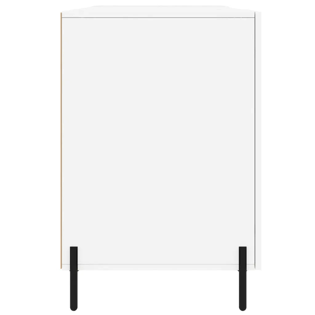 Scrivania Bianca 140x50x75 cm in Legno Multistrato