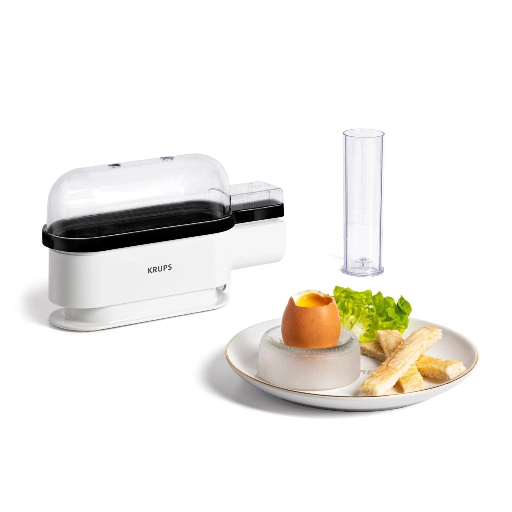 Krups EG2341 Pentolino per Uova 3 Uova 300 W con Segnale Acustico colore Nero Bianco