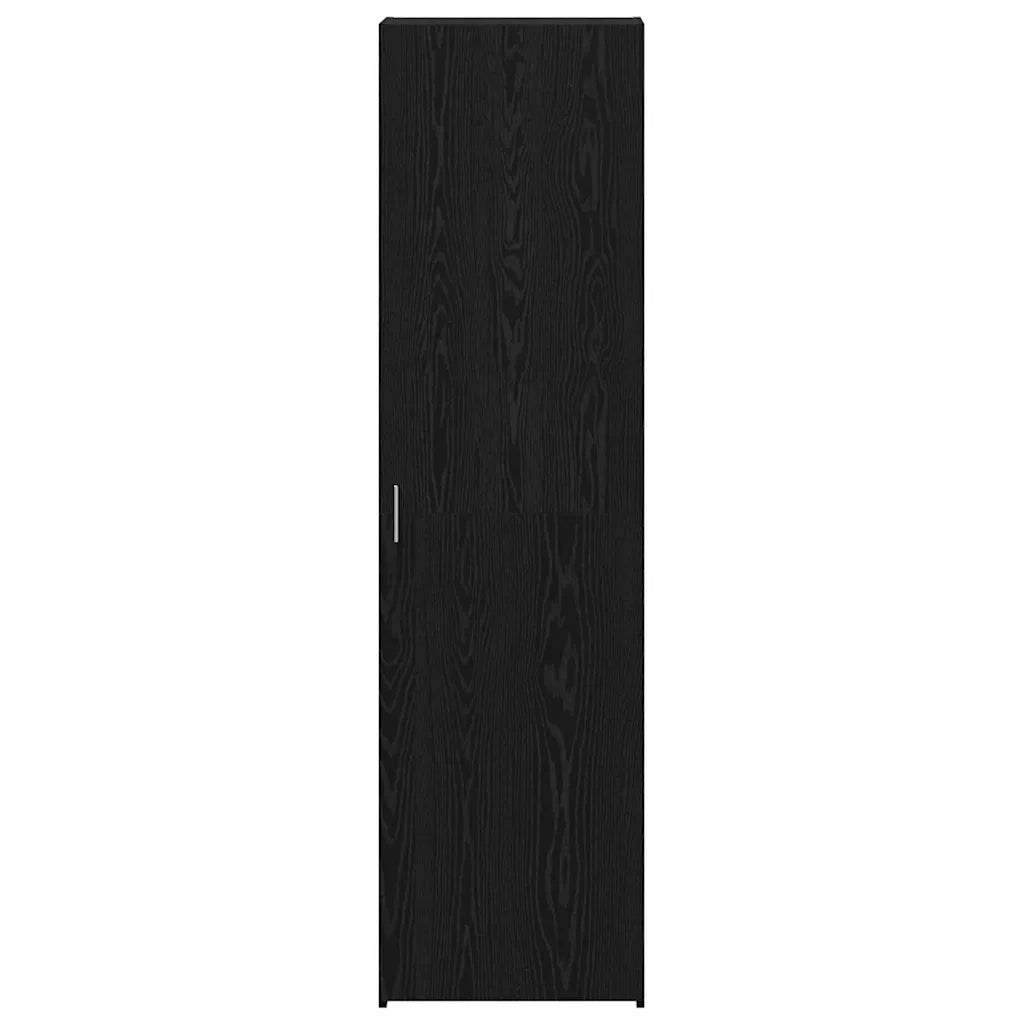 Credenza 2 pz-Set di 2 Buffet-Armadio da cucina Rovere Nero 50 x 42,5 x 185 cm