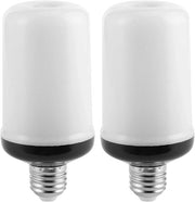 Lampada a LED 2 pezzi E27 Simulazione di una lampada a olio con effetto gravitazionale - 4 modalità - Economia di energia - Lampada da tavolo a effetto fiamma - Utilizzabile all'aperto e all'interno - Lampada da festa con effetto di una stufa a legna.