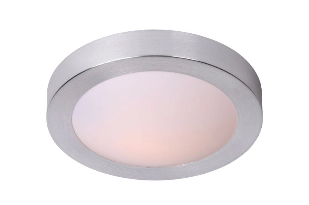 Plafoniera Lucide Fresh Ø27 bianca/argento E27 20W IP20
