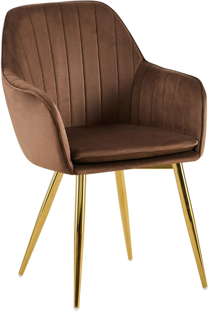 Esszimmerstuhl Cheryl Samt gold