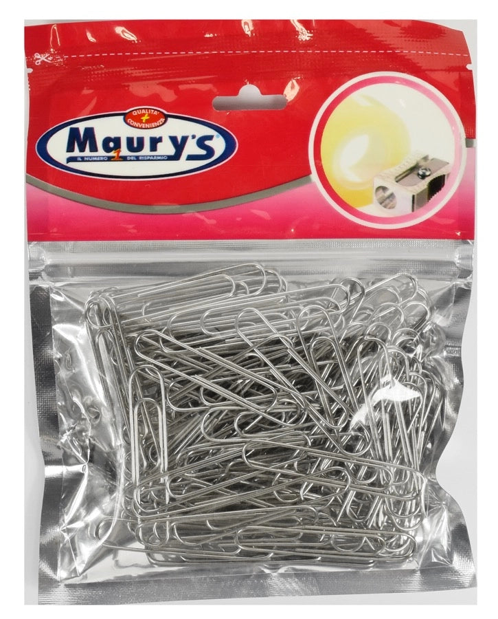MAURY'S ATTACHES GRANDI DI METALLO IN CONFEZIONE DA 60 PEZZI