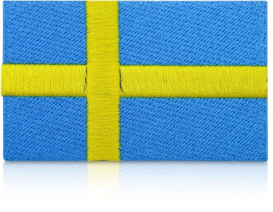Bandiera di Svezia Patch per Strisce con Immagine di Elfo