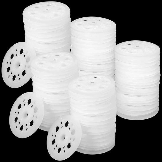 400 Stuks Ringhi in Polipropilene - 46 mm Huls per Ringo per Isolamento Pannelli Plafond (400 pezzi)