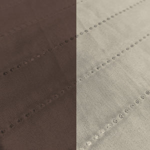 Copridivano Impermeabile Trapuntato 1 Posto Double Face in Microfibra Marrone/Panna