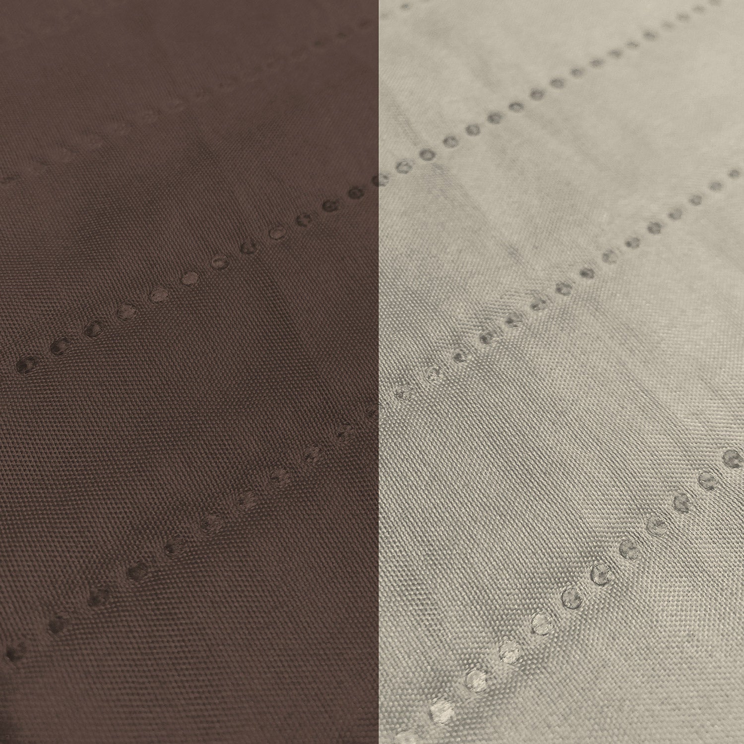 Copridivano Impermeabile Trapuntato 2 Posti Double Face in Microfibra Marrone/Panna